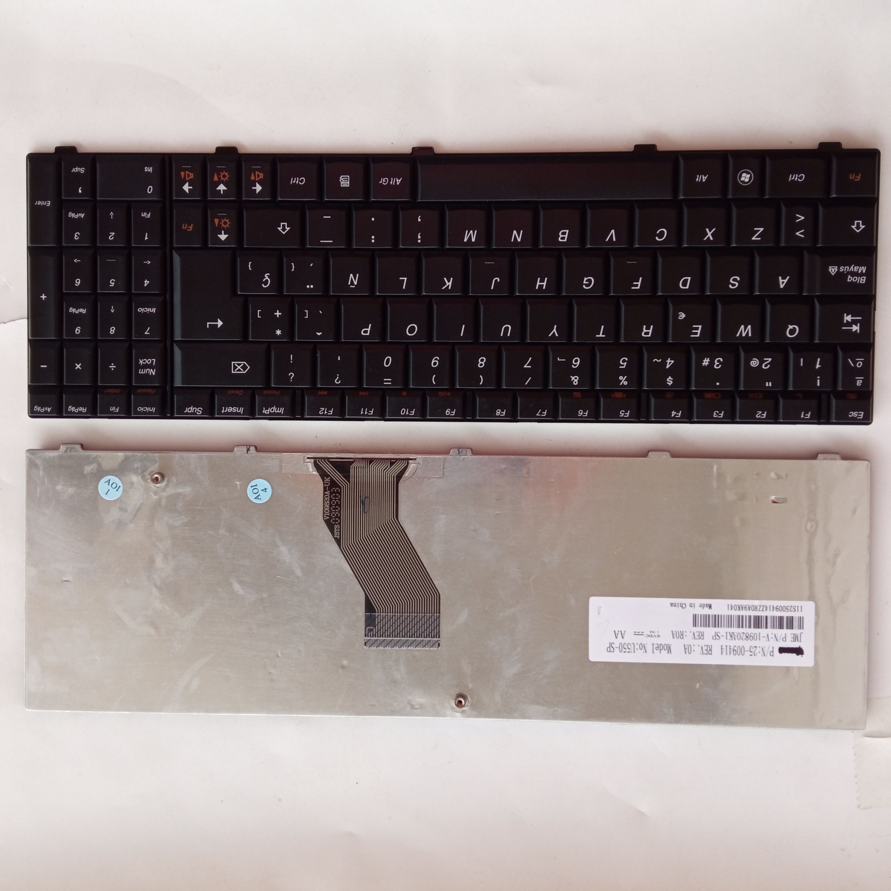 Picture of New Replacement Laptop Keyboard For LENOVO U550 BLACK Sp Layout